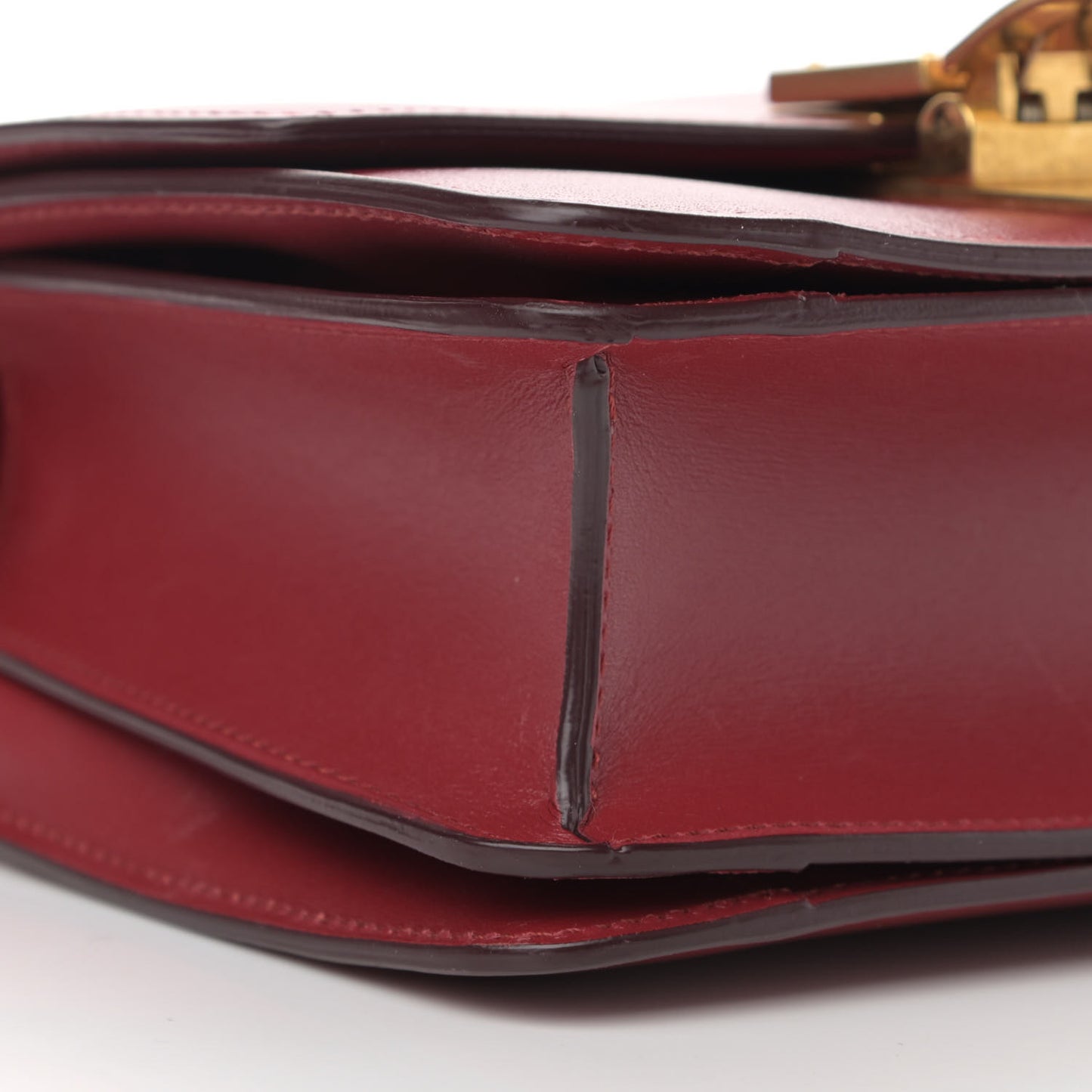 Box Calfskin Small Classic Box Flap Bag Red