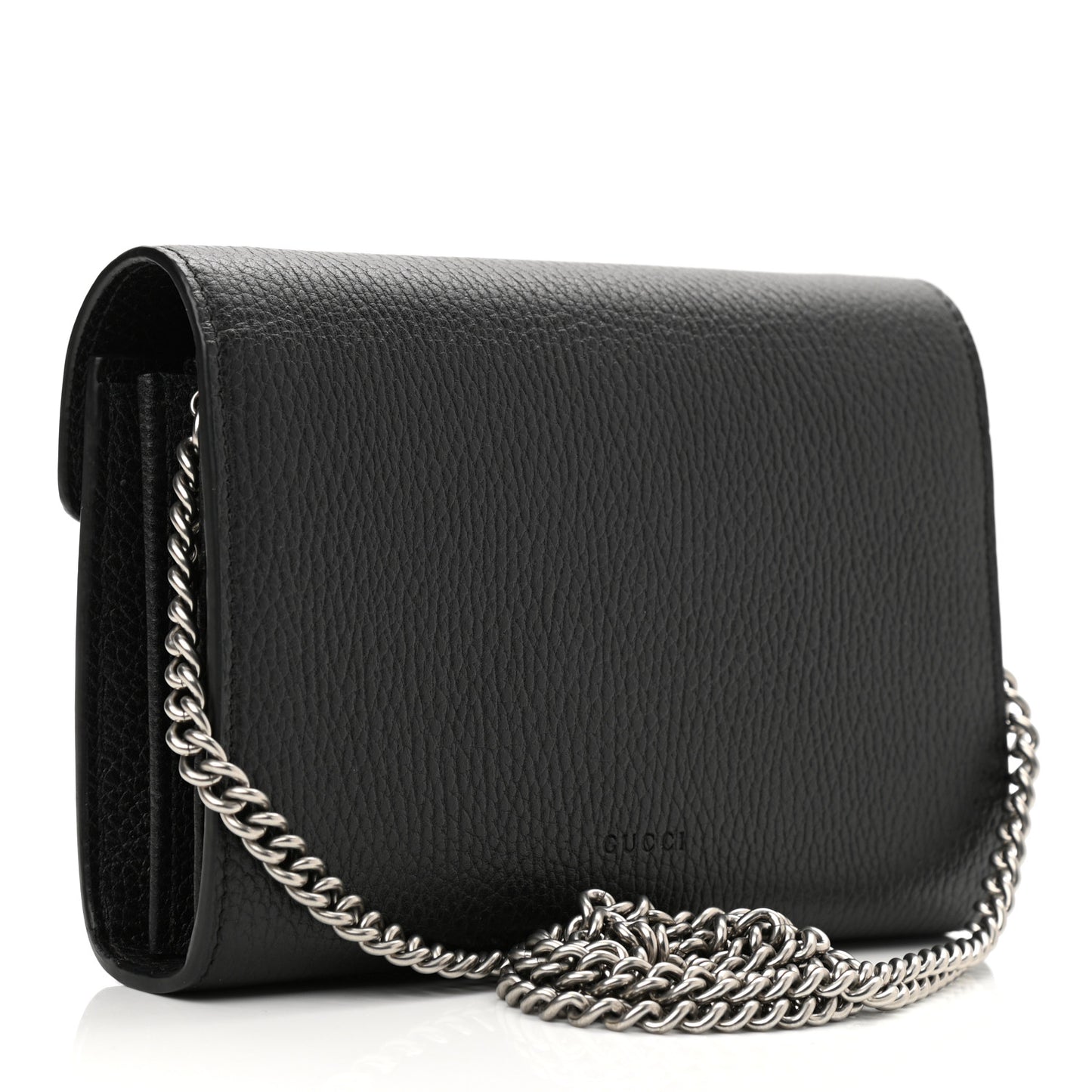 Calfskin Mini Dionysus Chain Wallet Black