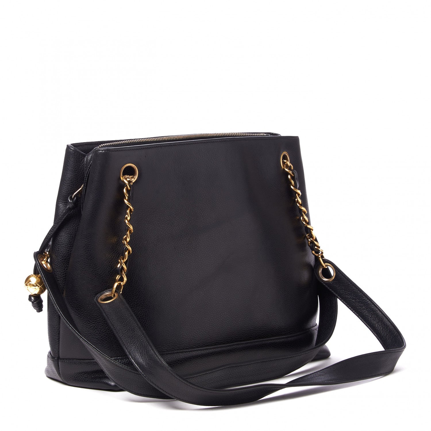 Chanel Caviar CC Shoulder Bag Black 2 of 11