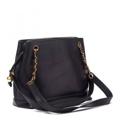 Chanel Caviar CC Shoulder Bag Black 2 of 11
