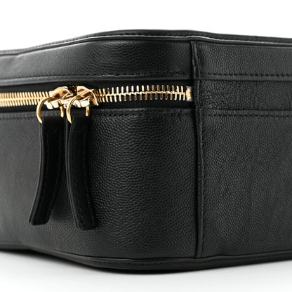 Chanel Caviar Quilted Large CC Filigree Vanity Case Black 10 of 11