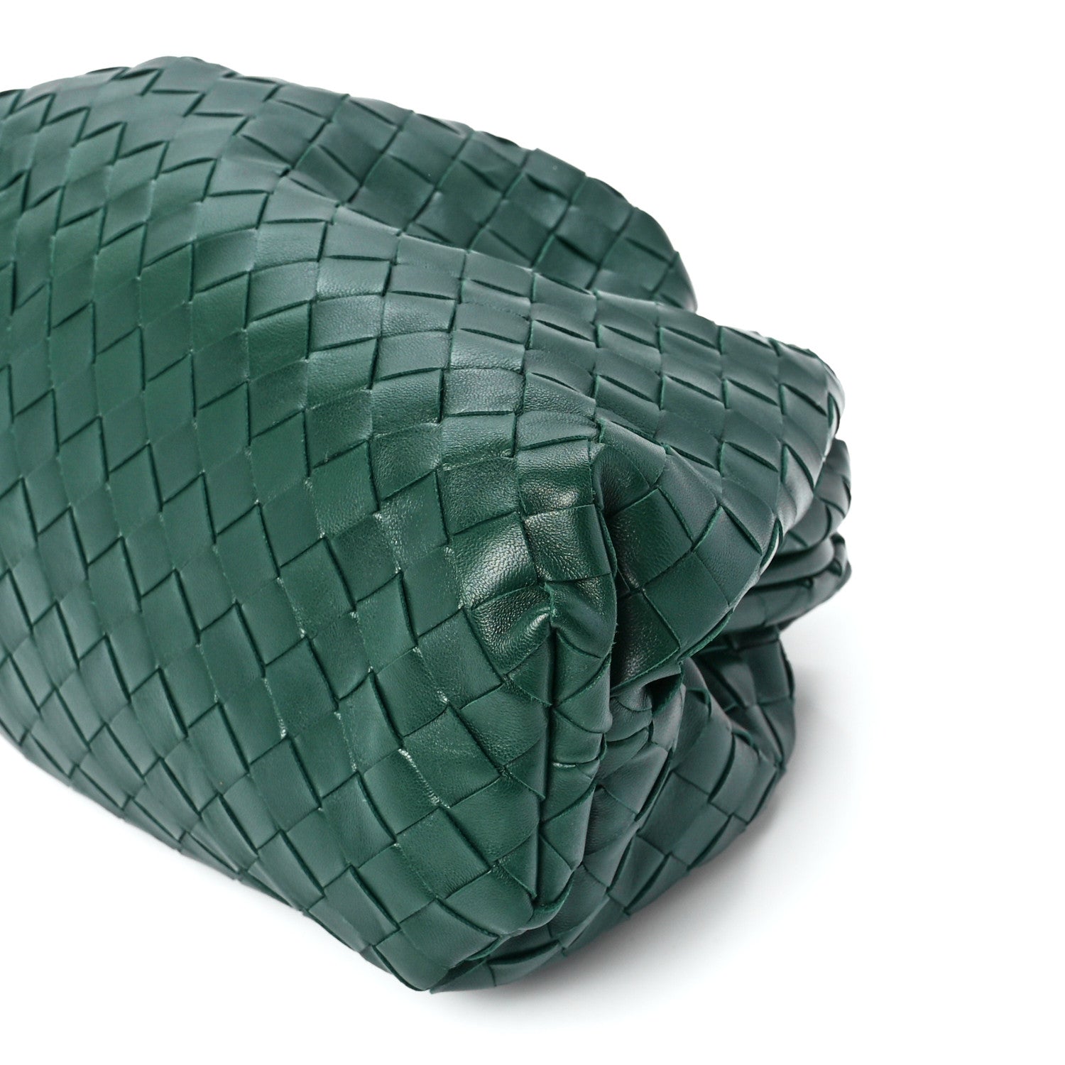 Bottega Veneta Nappa Maxi Intrecciato The Pouch Oversized Clutch Raintree 12 of 12