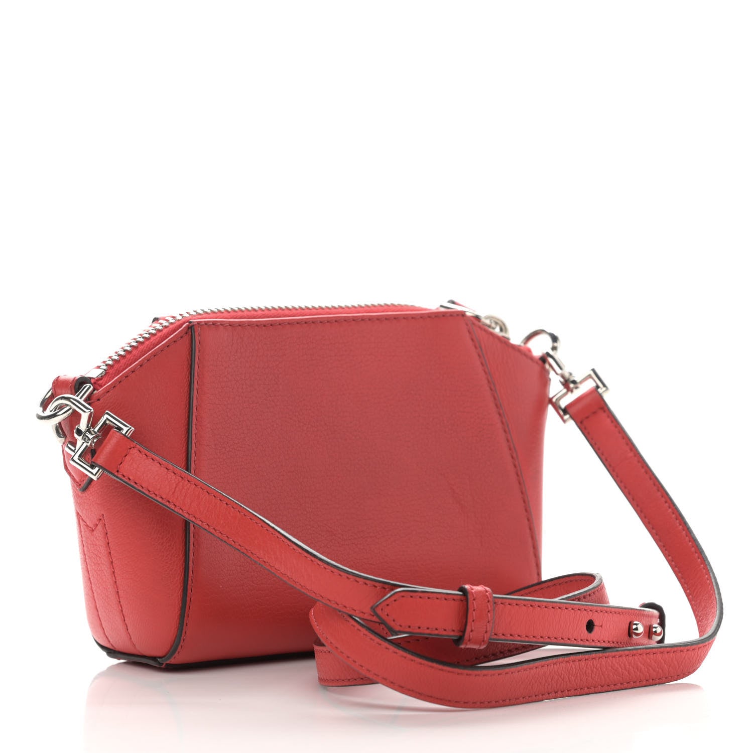 Givenchy Sugar Goatskin Nano Antigona Light Red 3 of 12