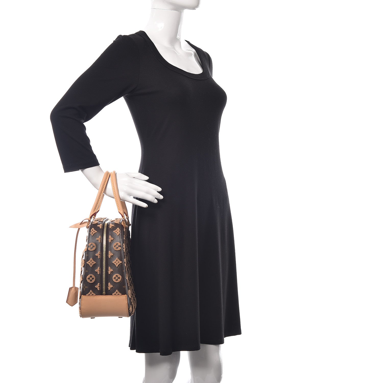 Louis Vuitton Monogram Tuffetage Deauville Cube Caramel 2 of 12