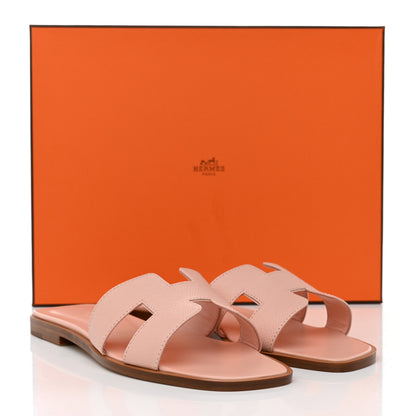 Hermes Epsom Oran Sandals 36 Rose Pale 9 of 9