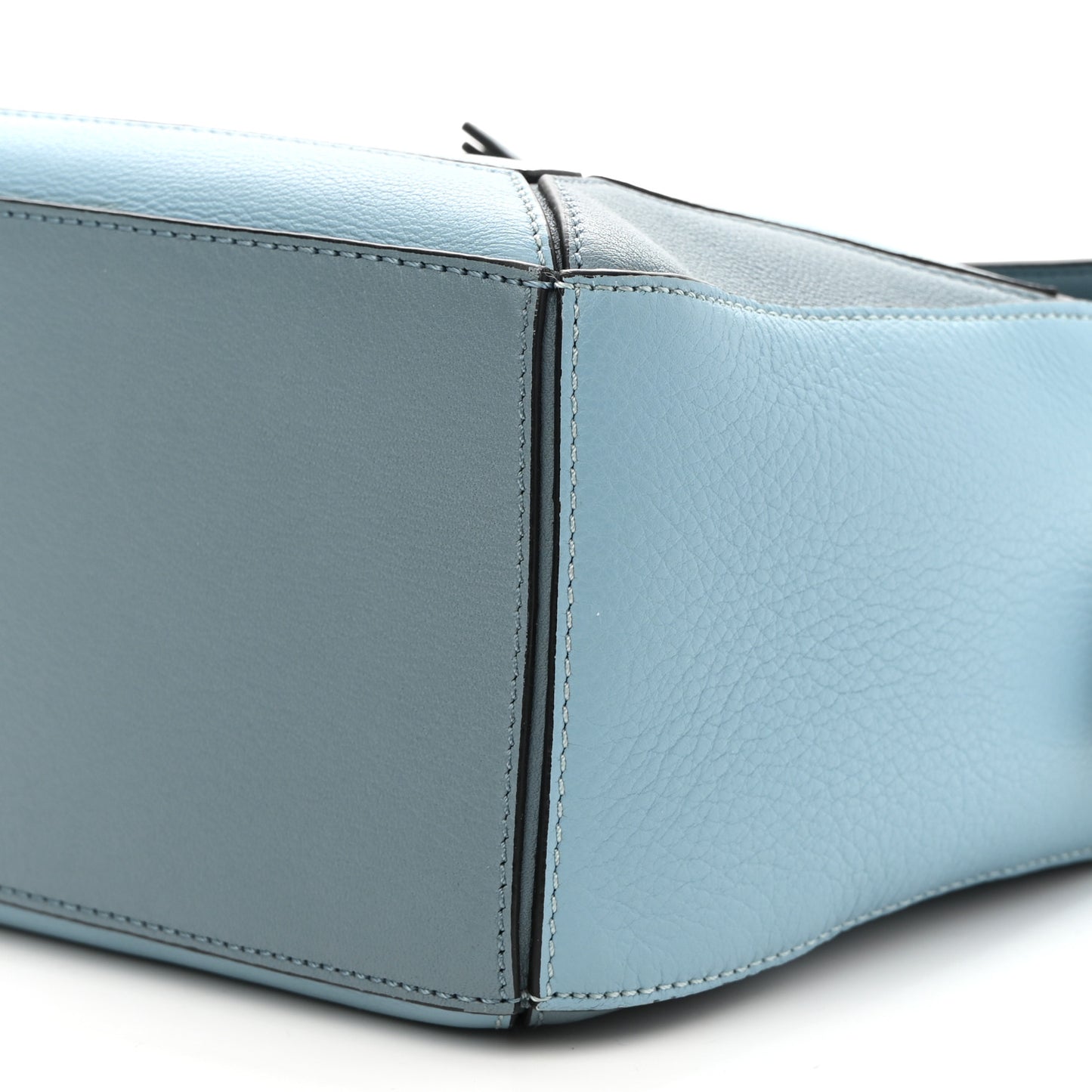 Calfskin Small Puzzle Bag Aqua Light Blue Stone Blue