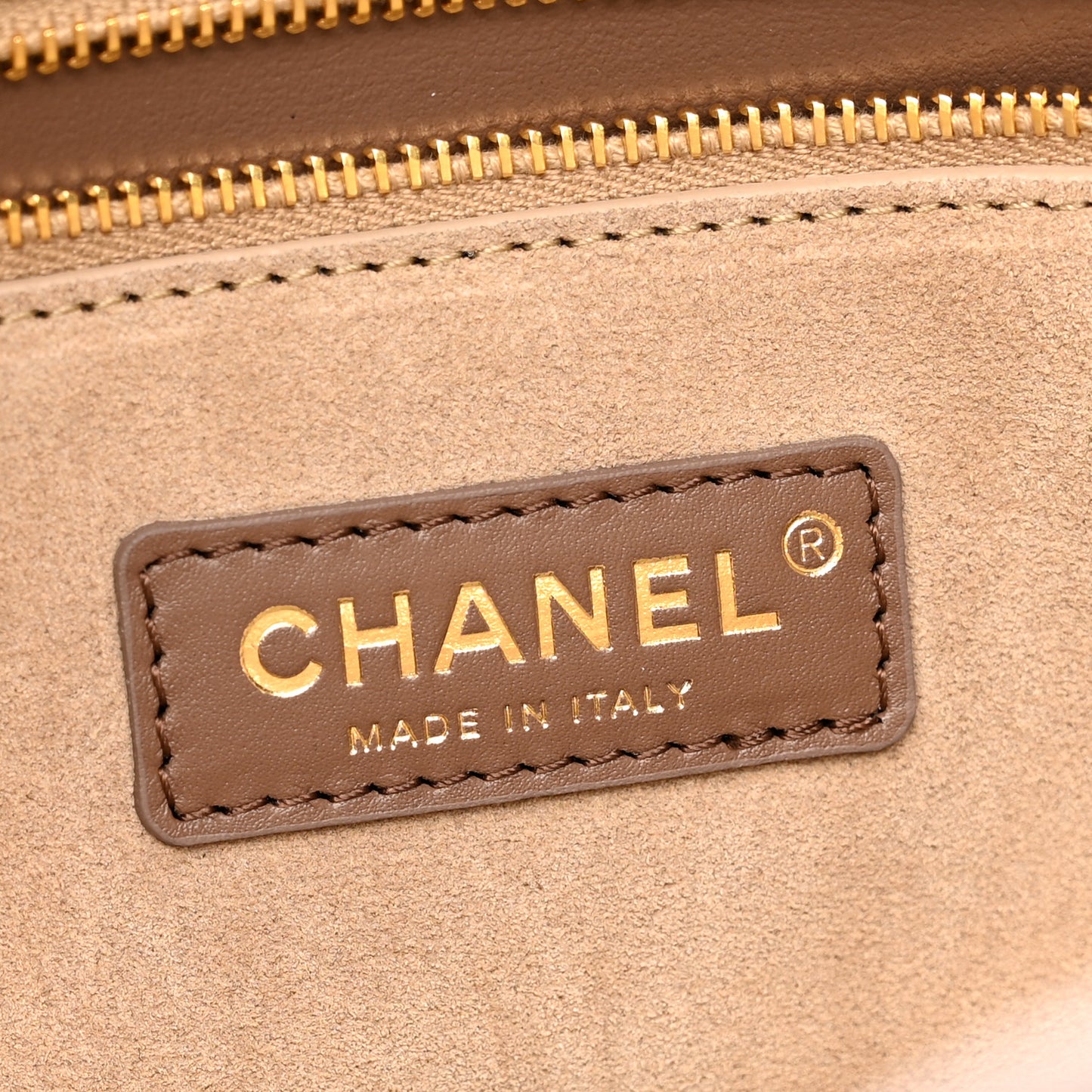 Calfskin Archetype Small Shopping Tote Light Brown