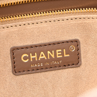 Chanel Calfskin Archetype Small Shopping Tote Light Brown 6 of 11