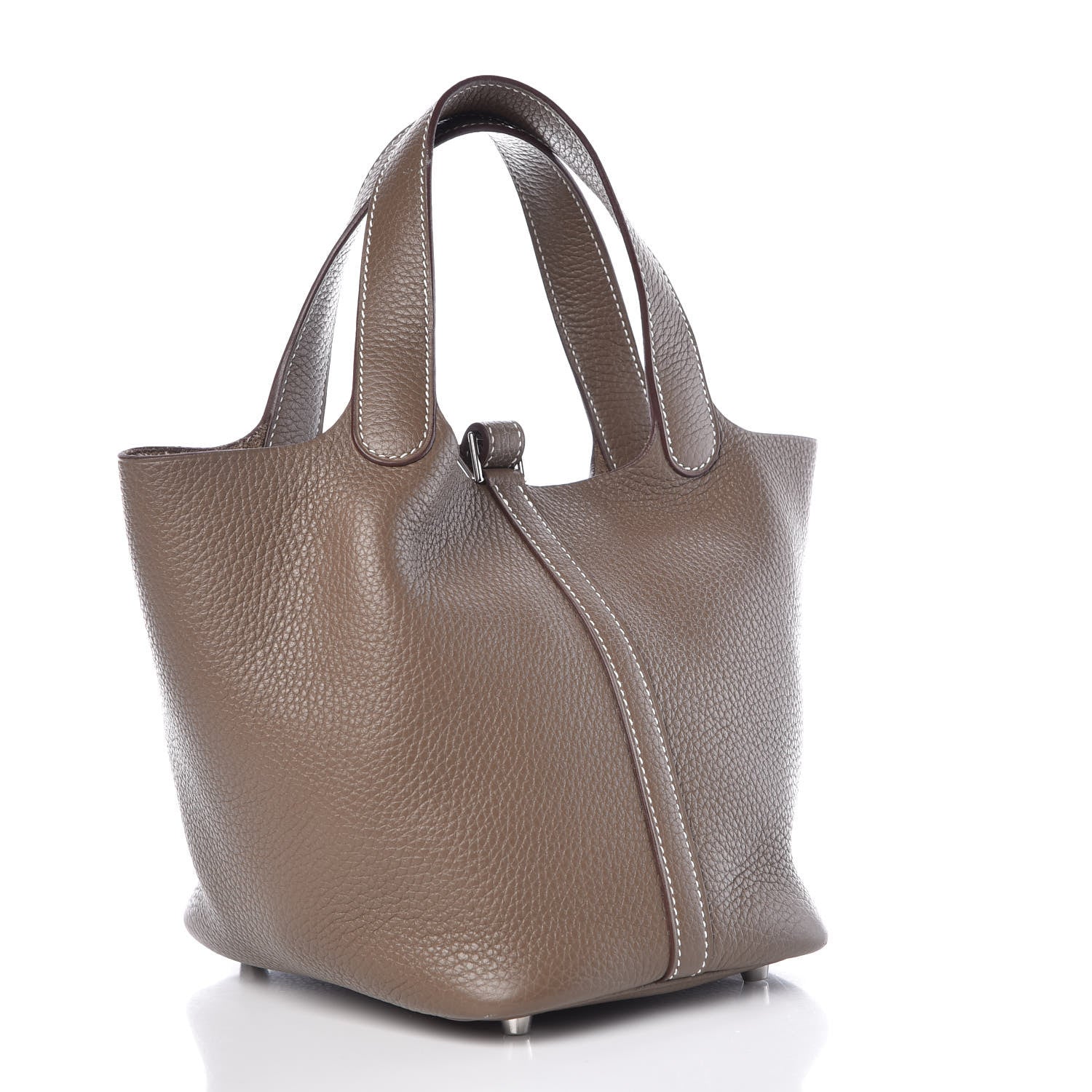 Hermes Taurillon Clemence Picotin Lock 18 PM Etoupe 3 of 17