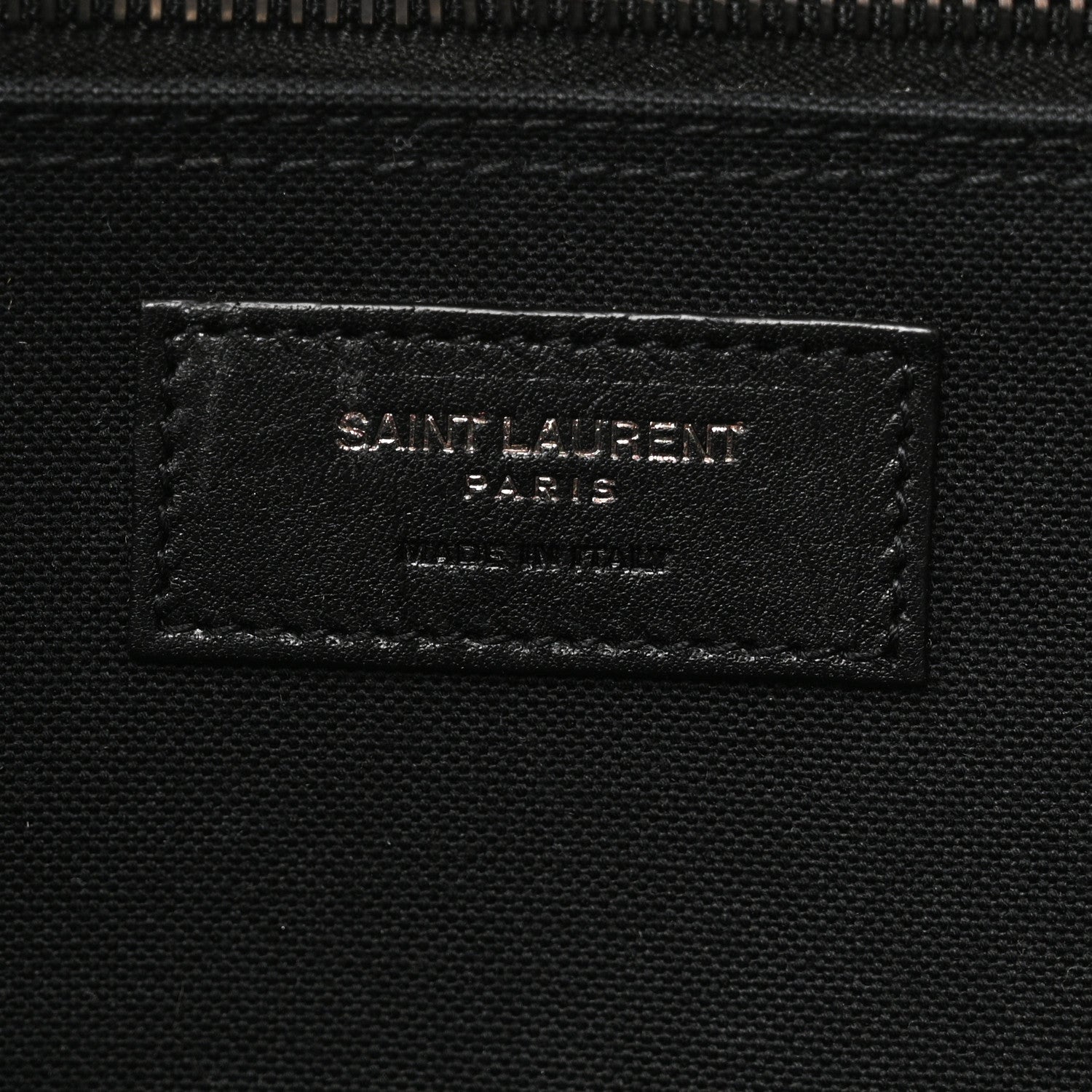 Saint Laurent Canvas Noe Striped Tote Black White 6 of 9
