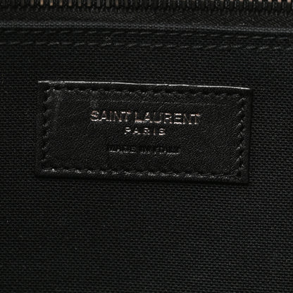 Saint Laurent Canvas Noe Striped Tote Black White 6 of 9