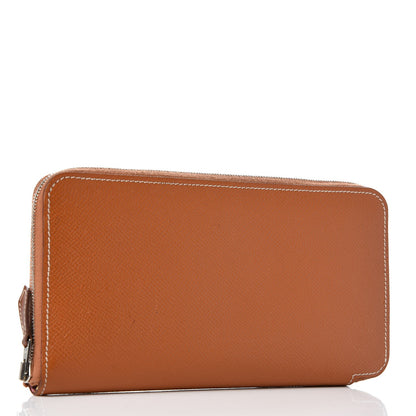 Hermes Epsom Silk'In Wallet Gold 3 of 9