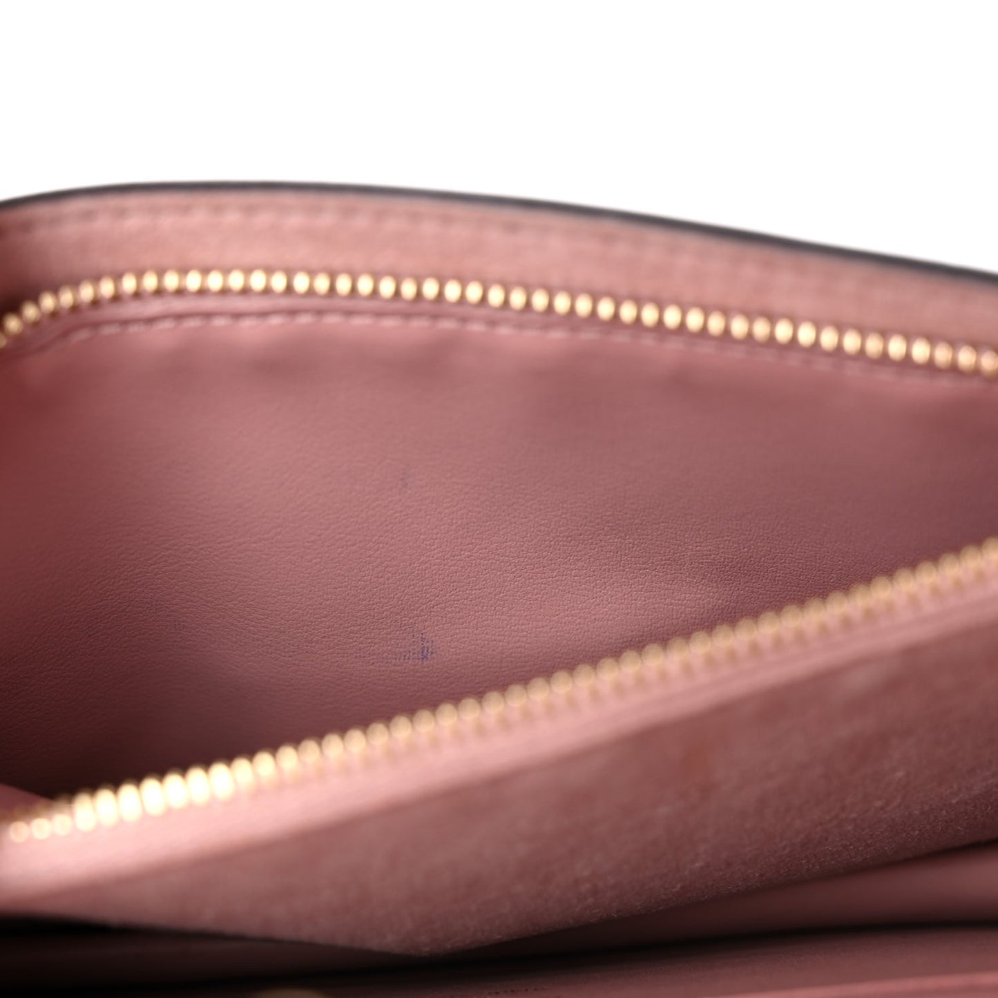Damier Ebene Croisette Chain Wallet Magnolia