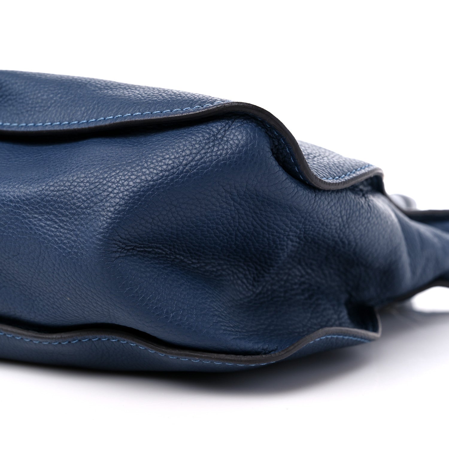 Chloe Calfskin Large Marcie Satchel Royal Navy 9 of 13