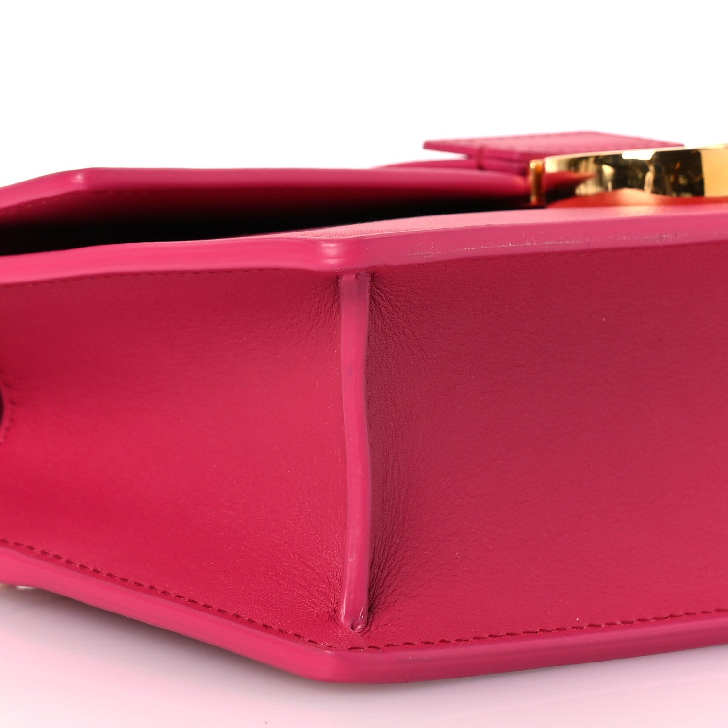 Christian Dior Grained Calfskin 30 Montaigne East West Chain Flap Bag Passion Pink 9 of 12