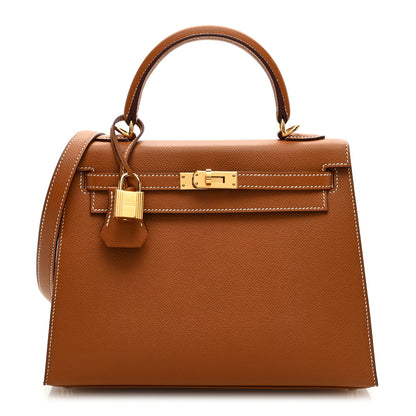 Hermes Epsom Kelly Sellier 25 Gold 1 of 10