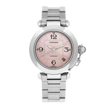 Cartier Stainless Steel 35mm Pasha C Automatic Watch Pink 1 of 4