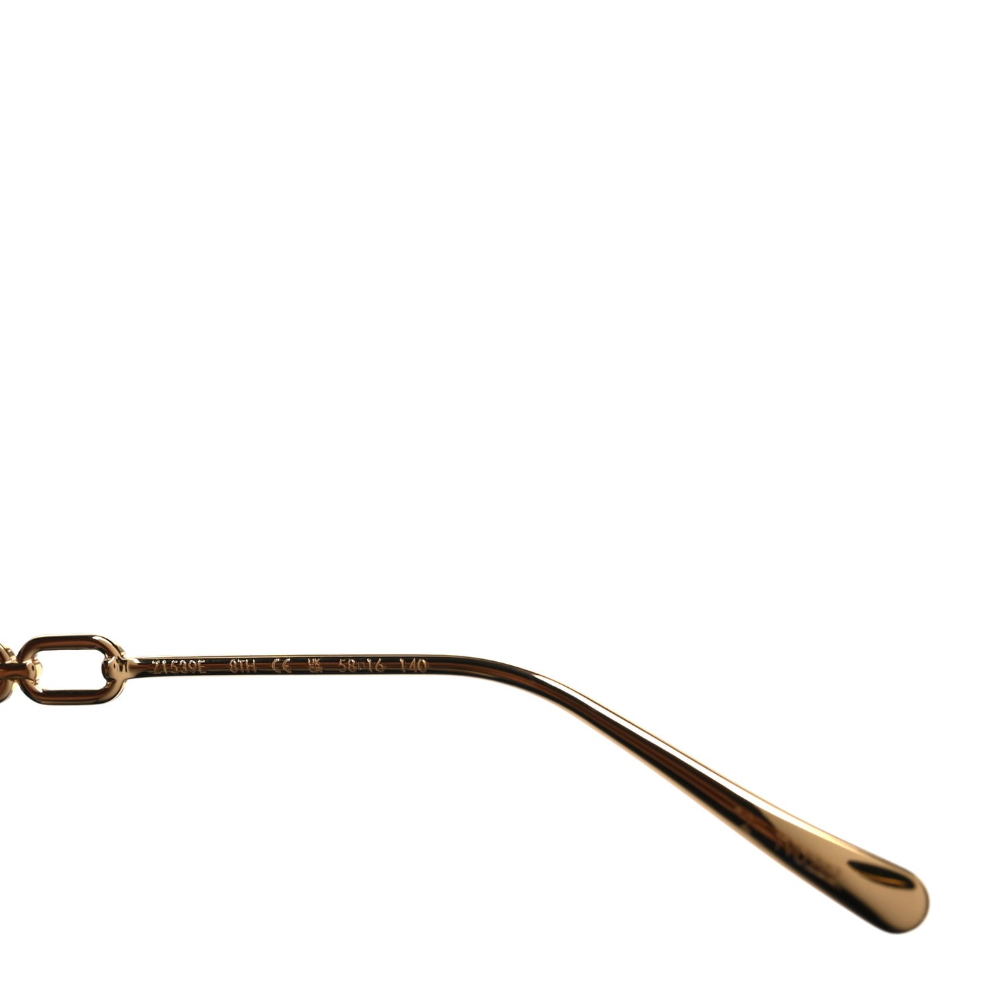 Metal My LV Chain Pilot Sunglasses Z1539E Gold