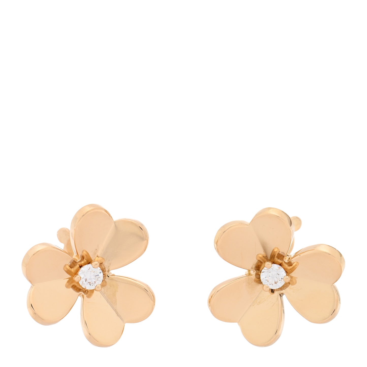 18K Yellow Gold Diamond Small Frivole Earrings
