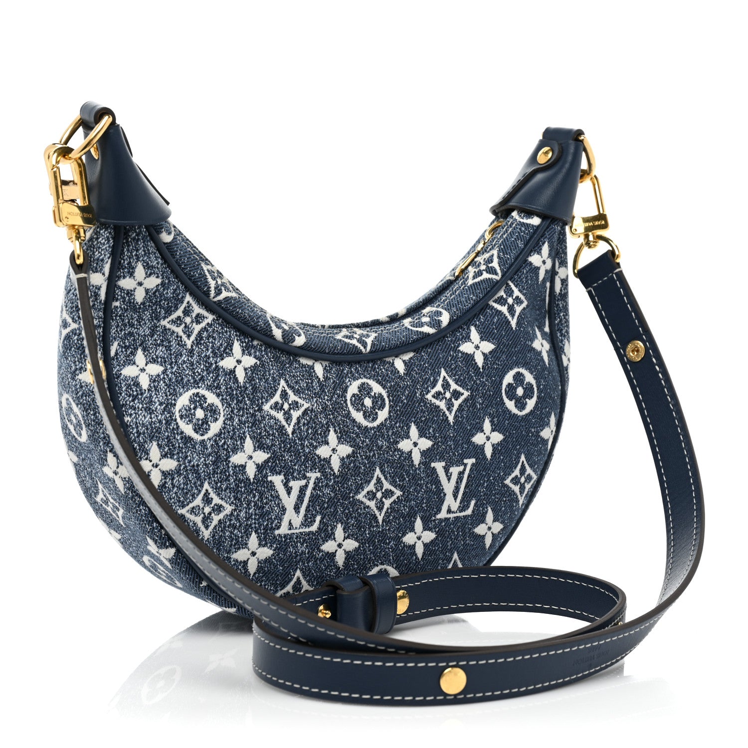 Louis Vuitton Monogram Jacquard Denim Loop Bleu 3 of 7