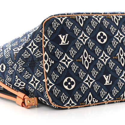 Louis Vuitton Jacquard Since 1854 Neverfull MM Blue 9 of 12