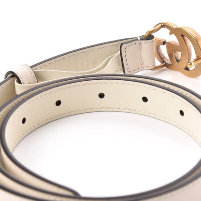 Gucci Calfskin Double G 20mm Belt 80 32 Mystic White 4 of 6