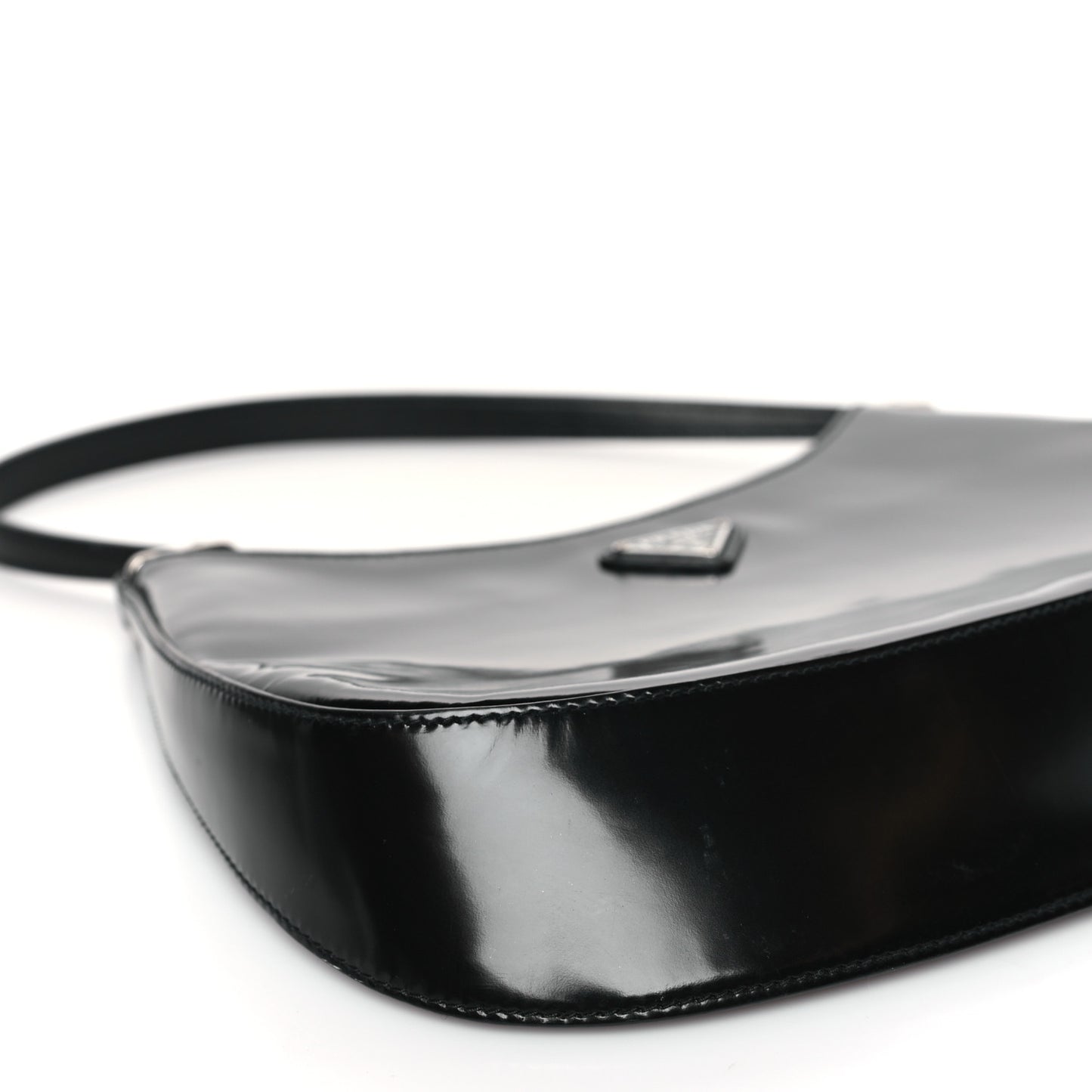 Spazzolato Cleo Shoulder Bag Black