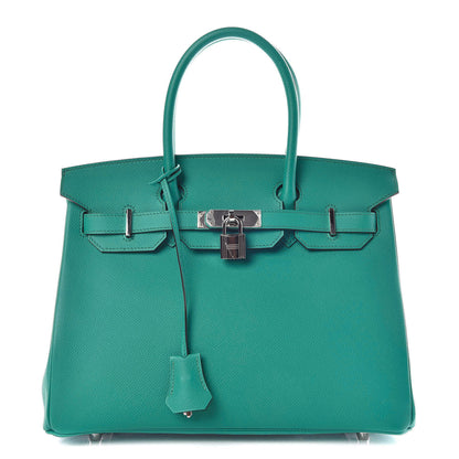 Hermes Epsom Birkin 30 Bleu Paon 1 of 9