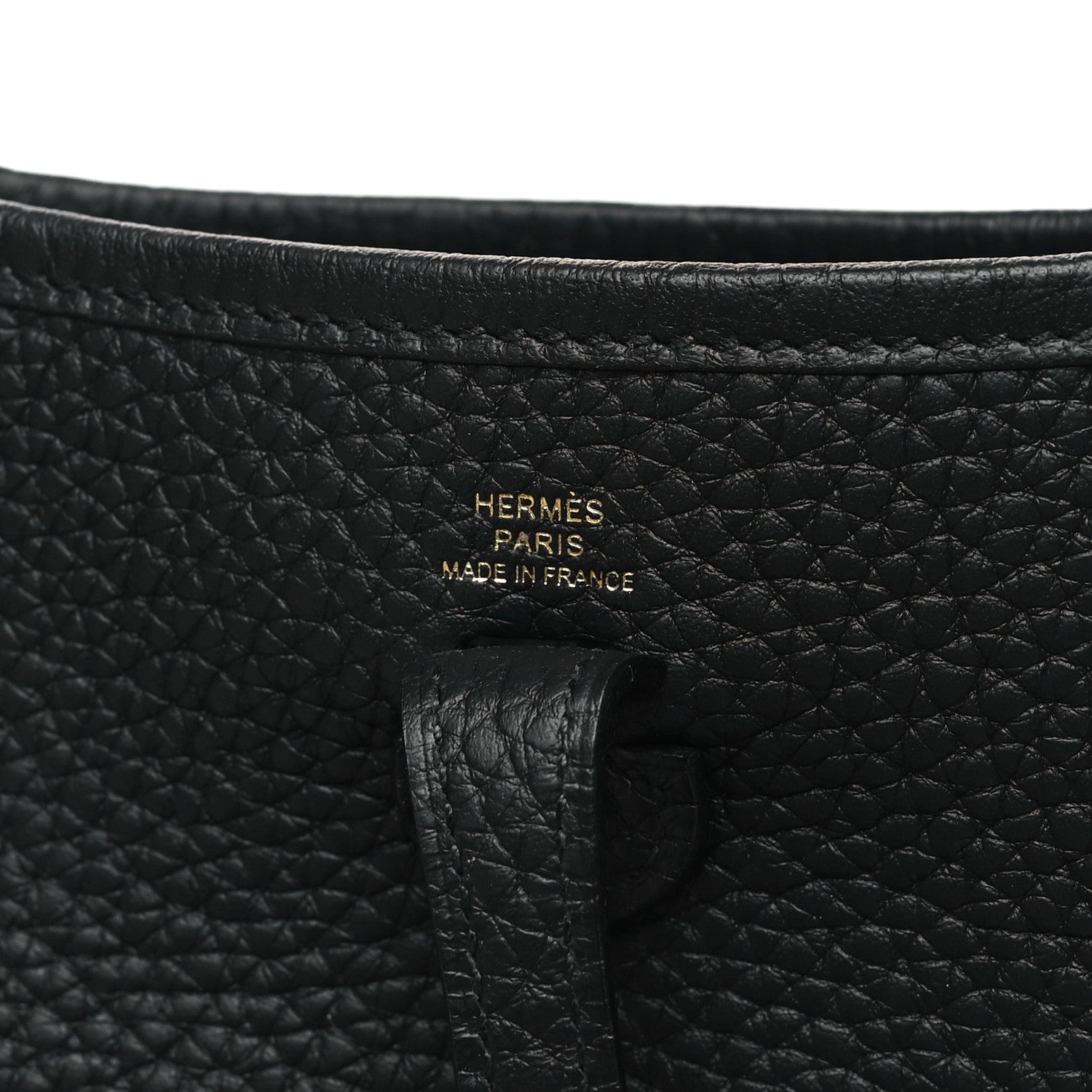 Hermes Taurillon Clemence Evelyne TPM Black 6 of 11