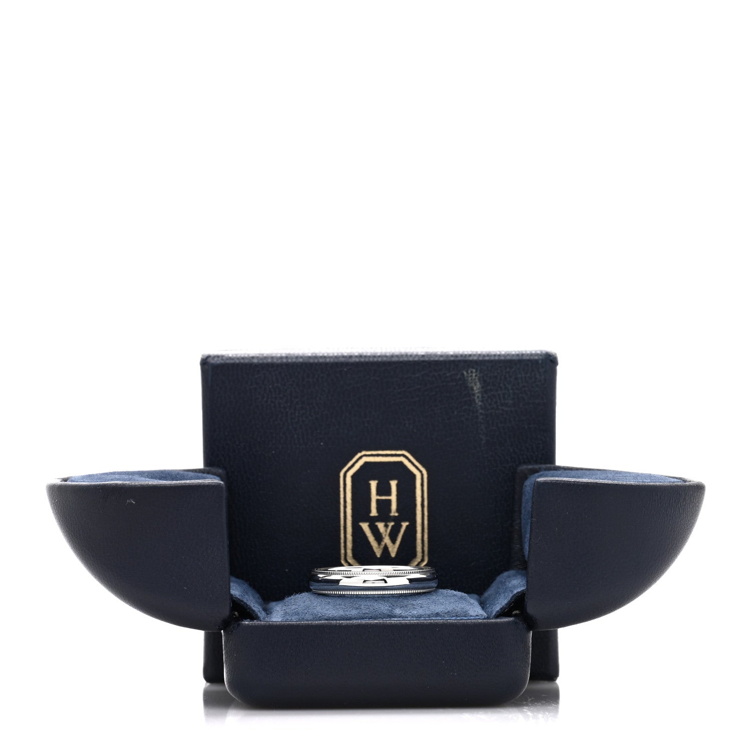 Harry Winston Platinum Milgrain Wedding Band Ring 58 8.5 5 of 5