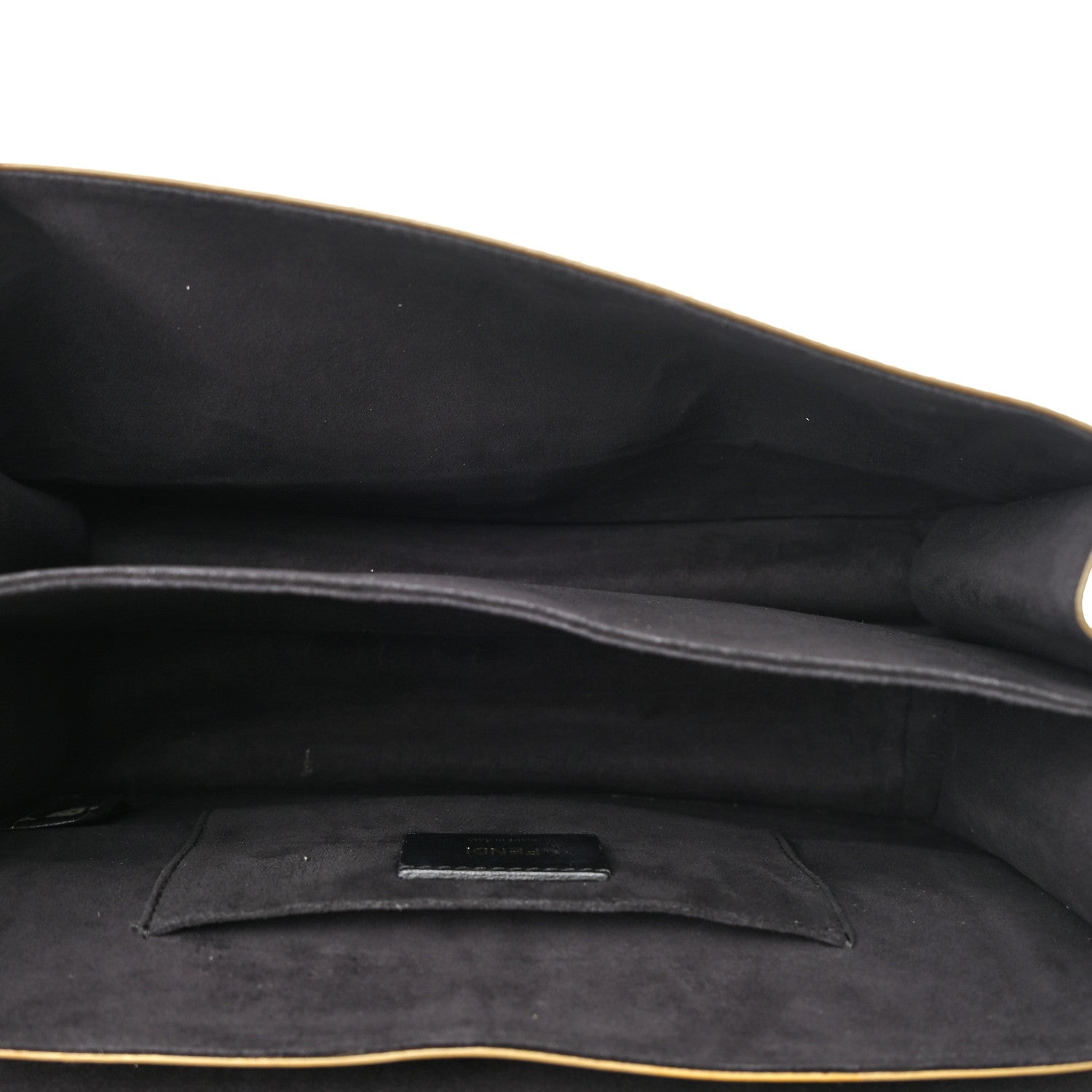 Fendi Vitello Liberty Scalloped Studded Kan I Shoulder Bag Black 5 of 18