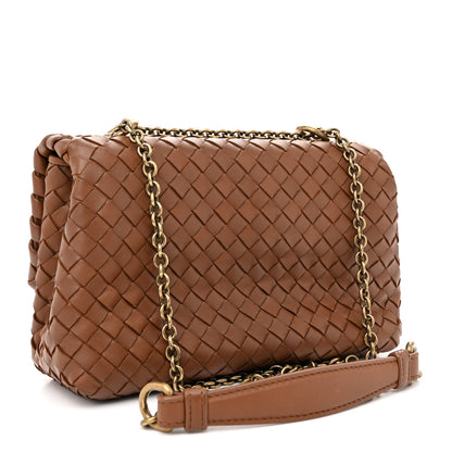 Bottega Veneta Nappa Intrecciato Baby Olimpia Shoulder Bag Ebano 4 of 14