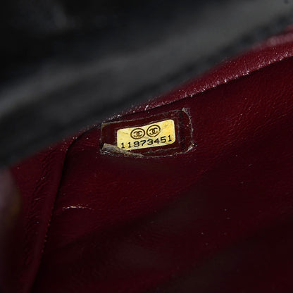 Chanel Lambskin Quilted Jumbo Single Flap Black 8 of 9