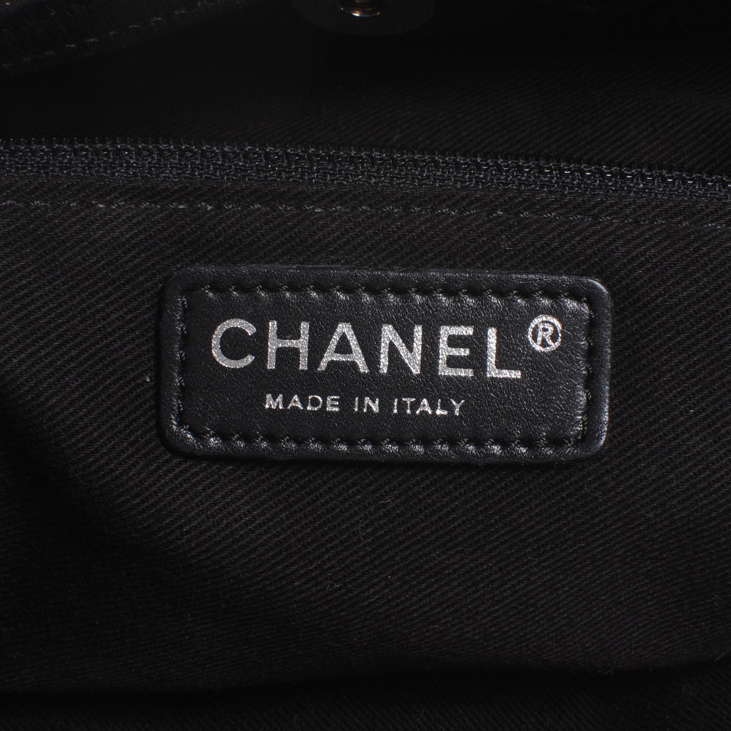 Calfskin Expandable Stitched Tote Black