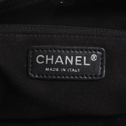 Chanel Calfskin Expandable Stitched Tote Black 6 of 7