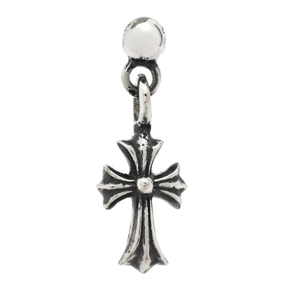 Chrome Hearts Sterling Silver Cross Drop Single Earring 1 of 4