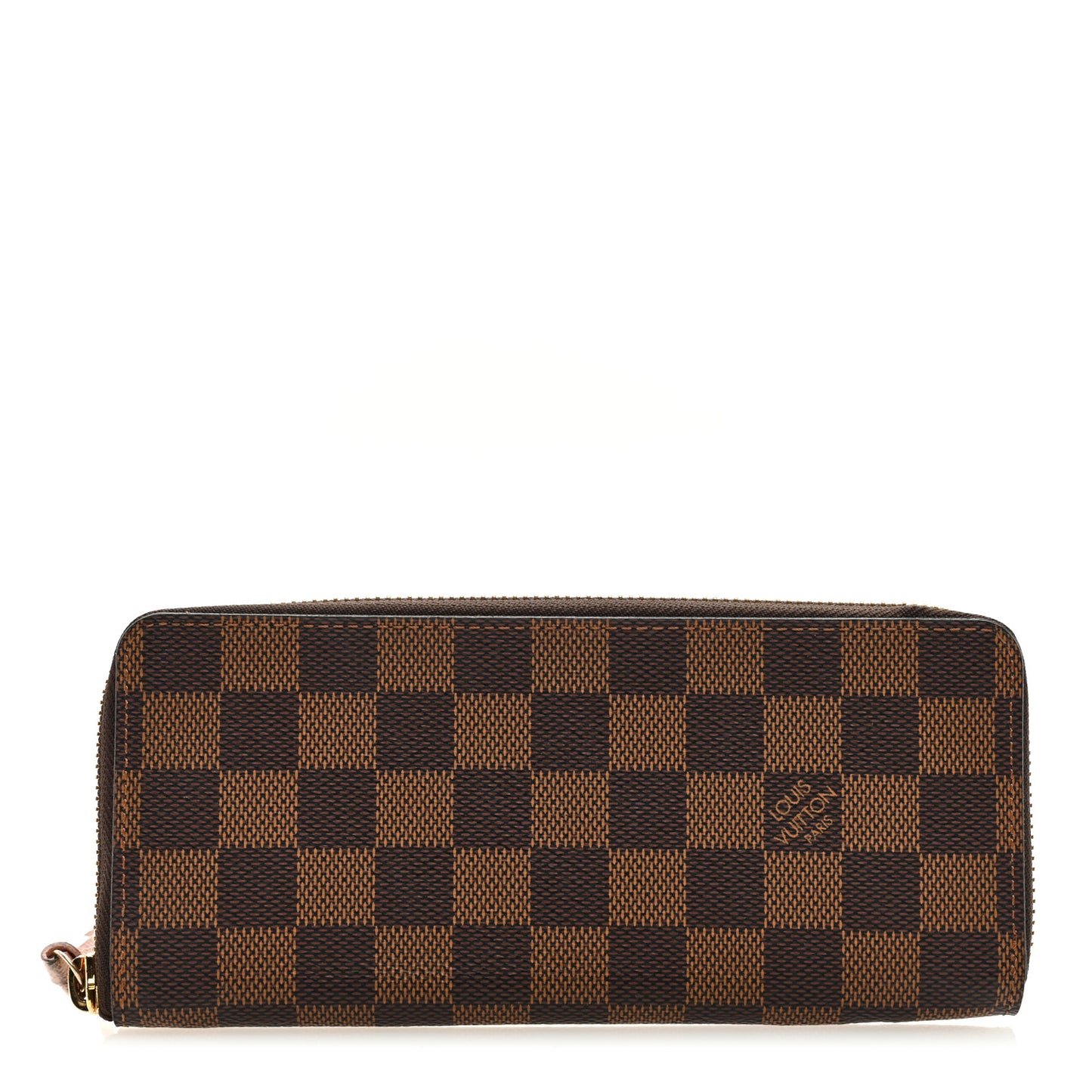 Damier Ebene Clemence Wallet Rose Ballerine