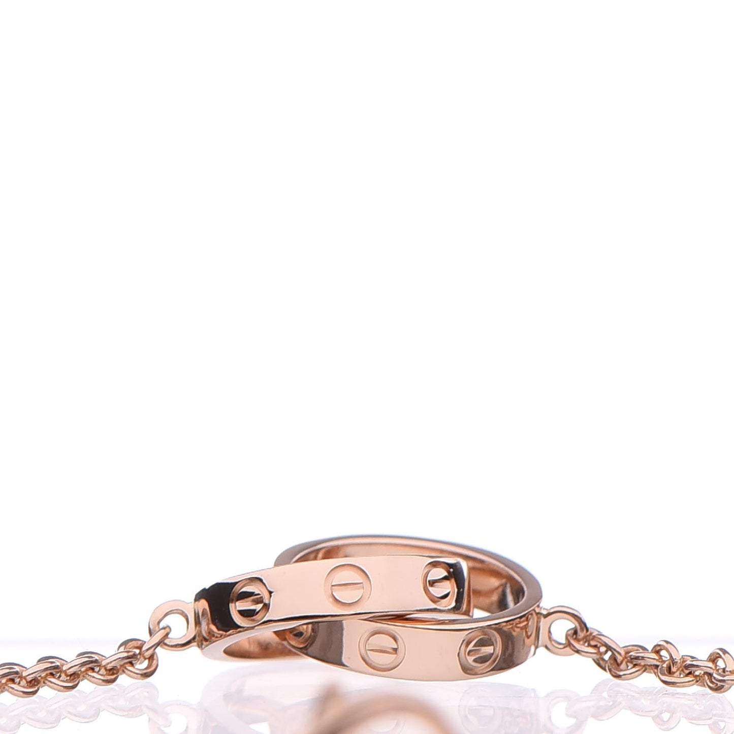 18K Pink Gold Interlocking LOVE Bracelet