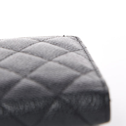 Chanel Caviar Quilted Zipped Pocket Wallet Black 11 of 12