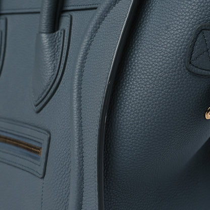 Celine Baby Drummed Calfskin Micro Luggage Kohl 12 of 12