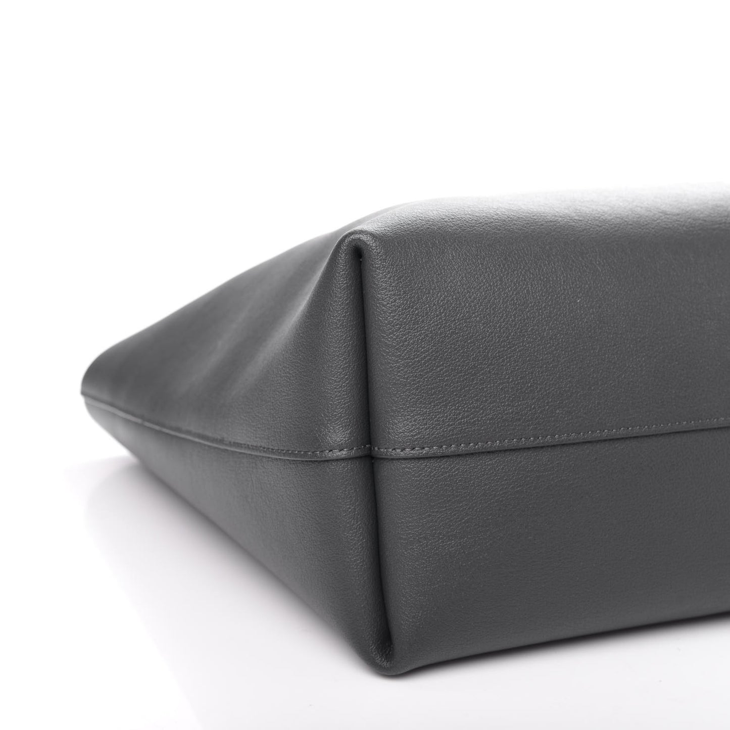 Calfskin Large Shopping Tote Dark Grey