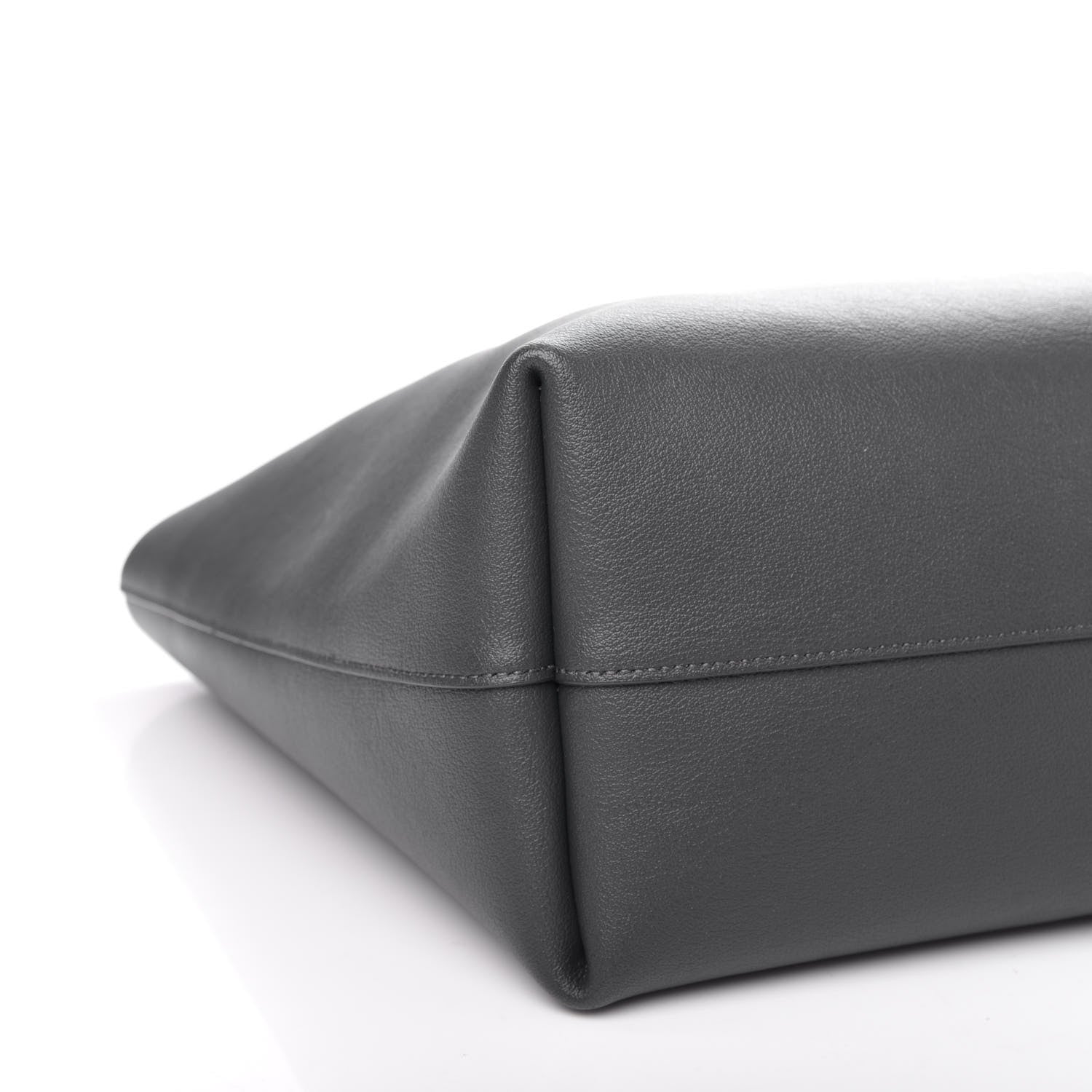 Saint Laurent Calfskin Large Shopping Tote Dark Grey 9 of 11