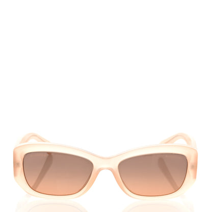 Chanel Acetate Rectangle CC Sunglasses 5493-A Light Orange 2 of 7