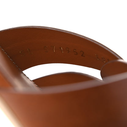Saint Laurent Calfskin Tribute 05 Slide Sandals 38.5 Amber 10 of 13