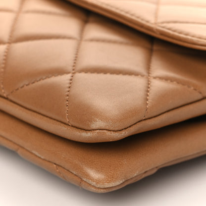 Chanel Lambskin Quilted Medium Trendy CC Flap Light Brown 10 of 10