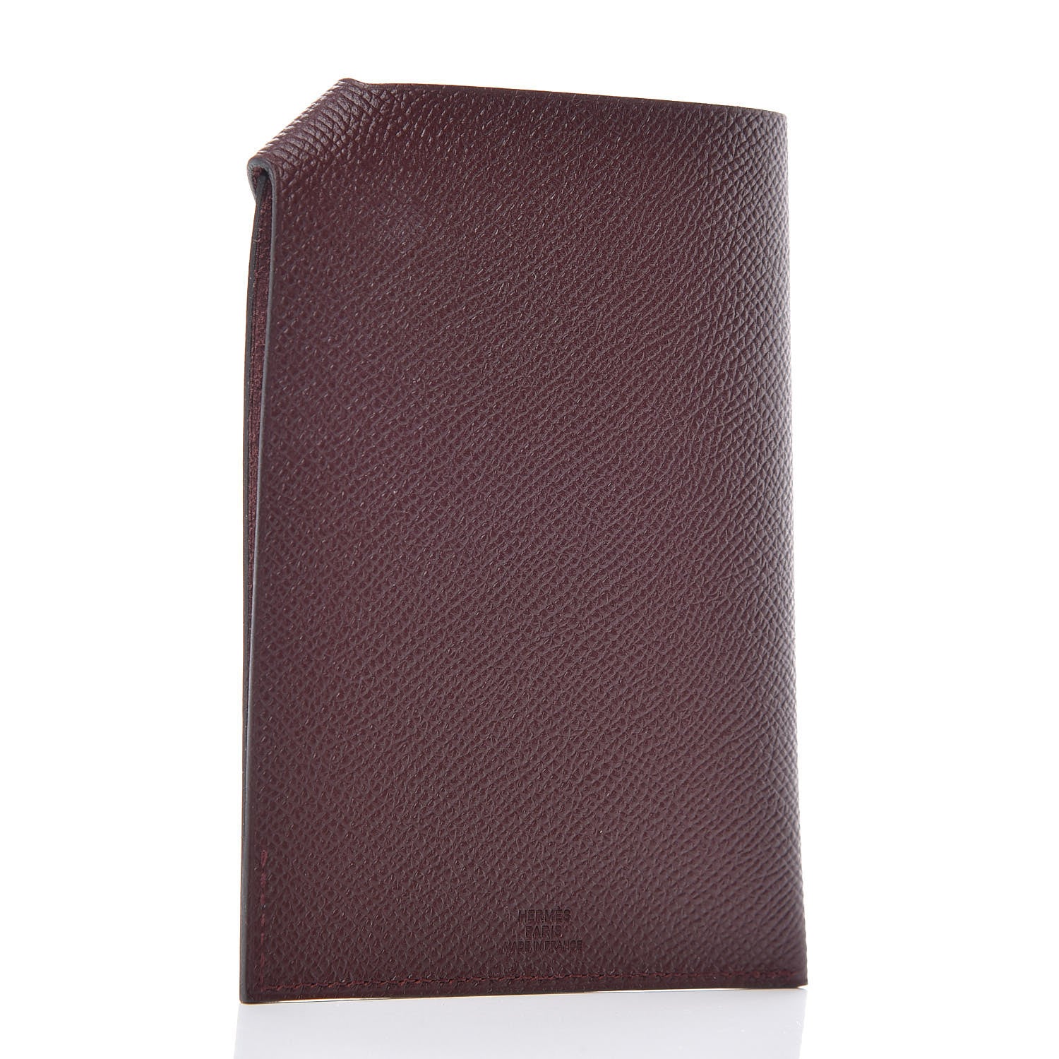 Hermes Epsom Tarmac PM Passport Holder Bordeaux 3 of 7