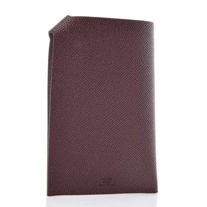 Hermes Epsom Tarmac PM Passport Holder Bordeaux 3 of 7