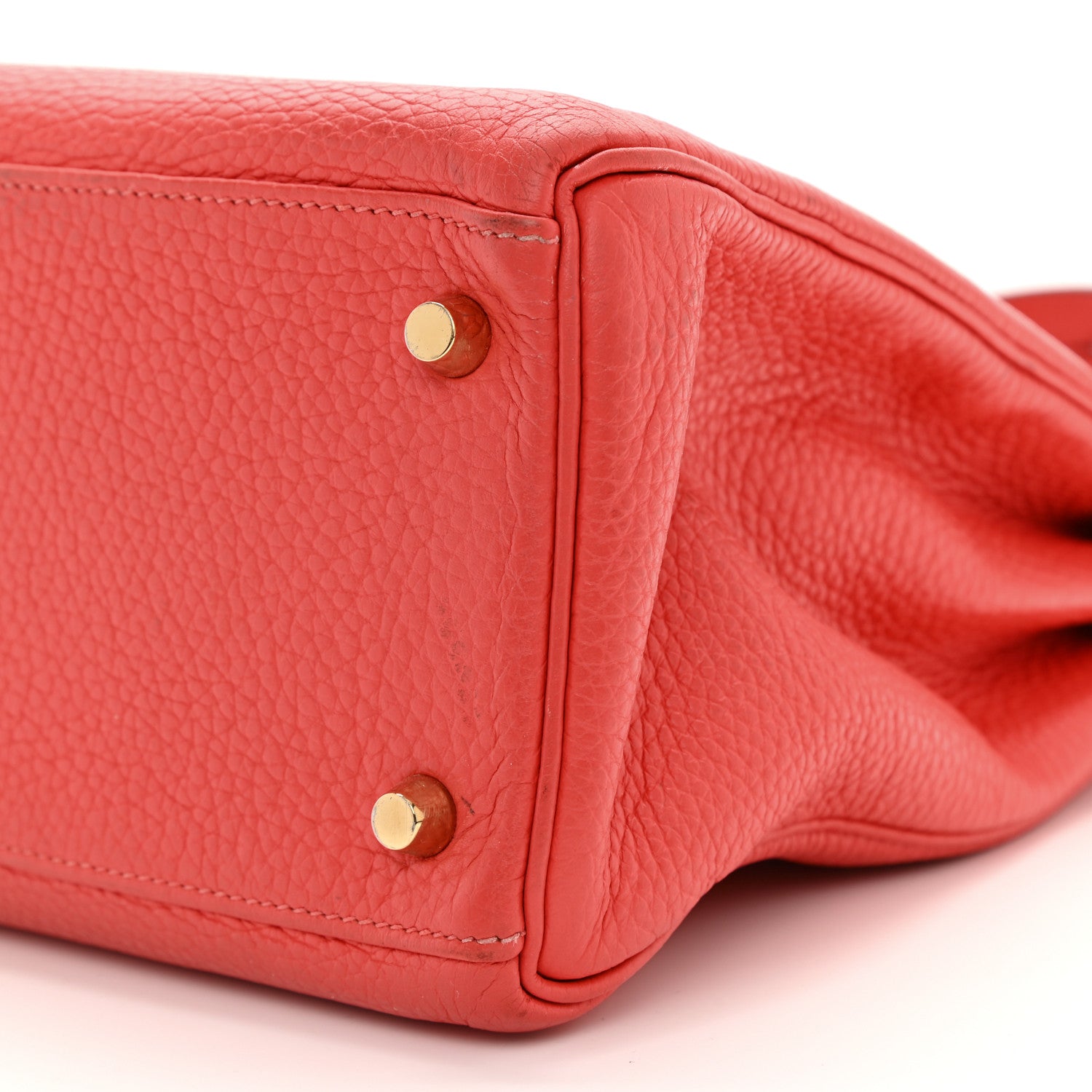 Hermes Taurillon Clemence Kelly Retourne 32 Rouge Pivoine 10 of 14