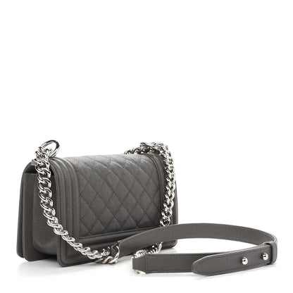 Chanel Caviar Quilted Small Boy Flap Grey 3 of 9
