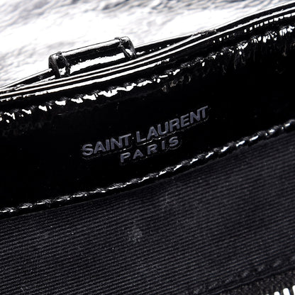 Saint Laurent Patent Y Quilted Monogram Small Loulou Backpack Black 7 of 8
